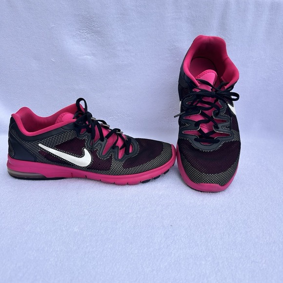 Nike Air‎ Max Fusion Training Shoes Black Pink Women's 9.5 555161-014 - Picture 2 of 11